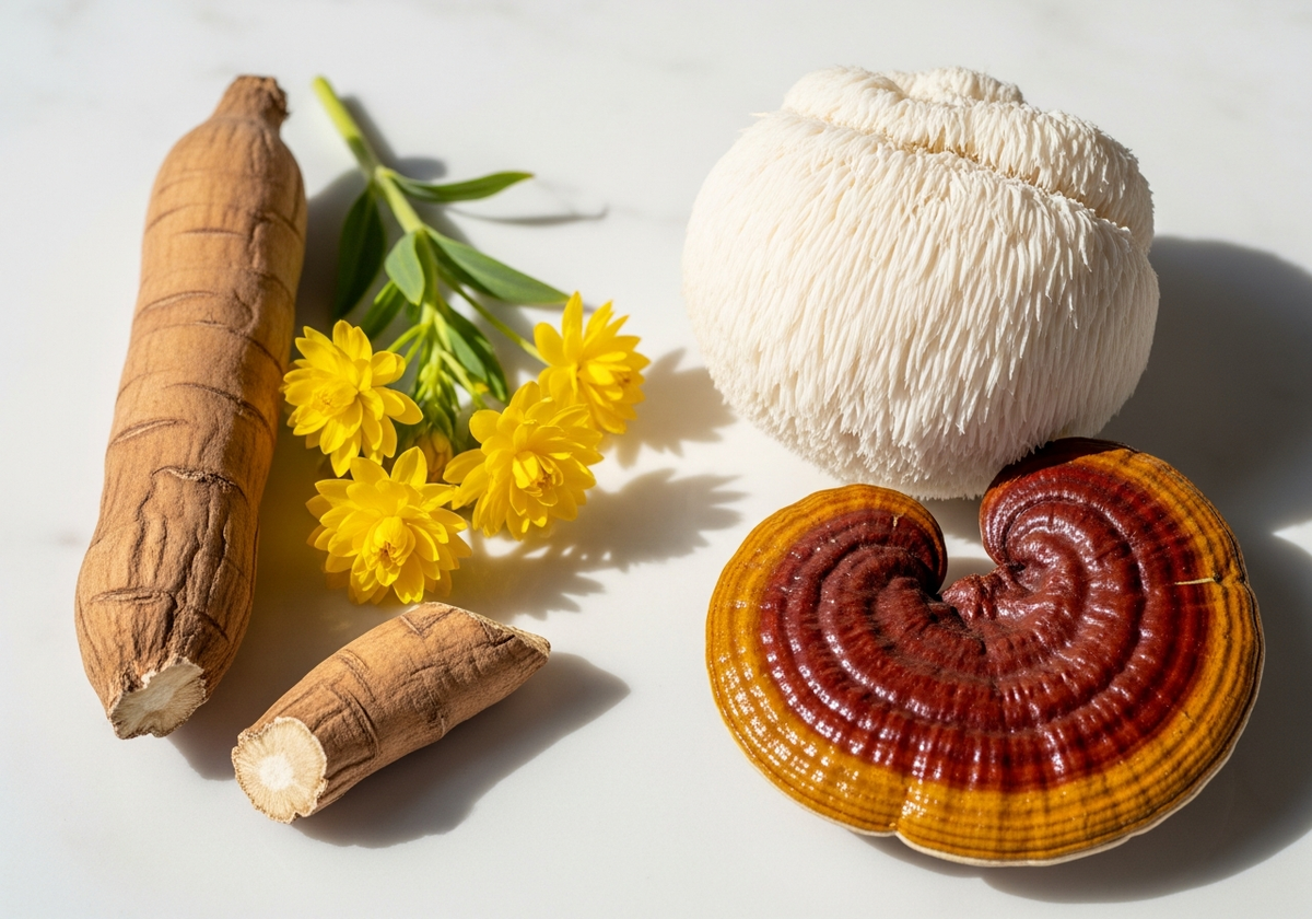 Adaptogene Pflanzen vs. Pilze: Alle Unterschiede im Vergleich