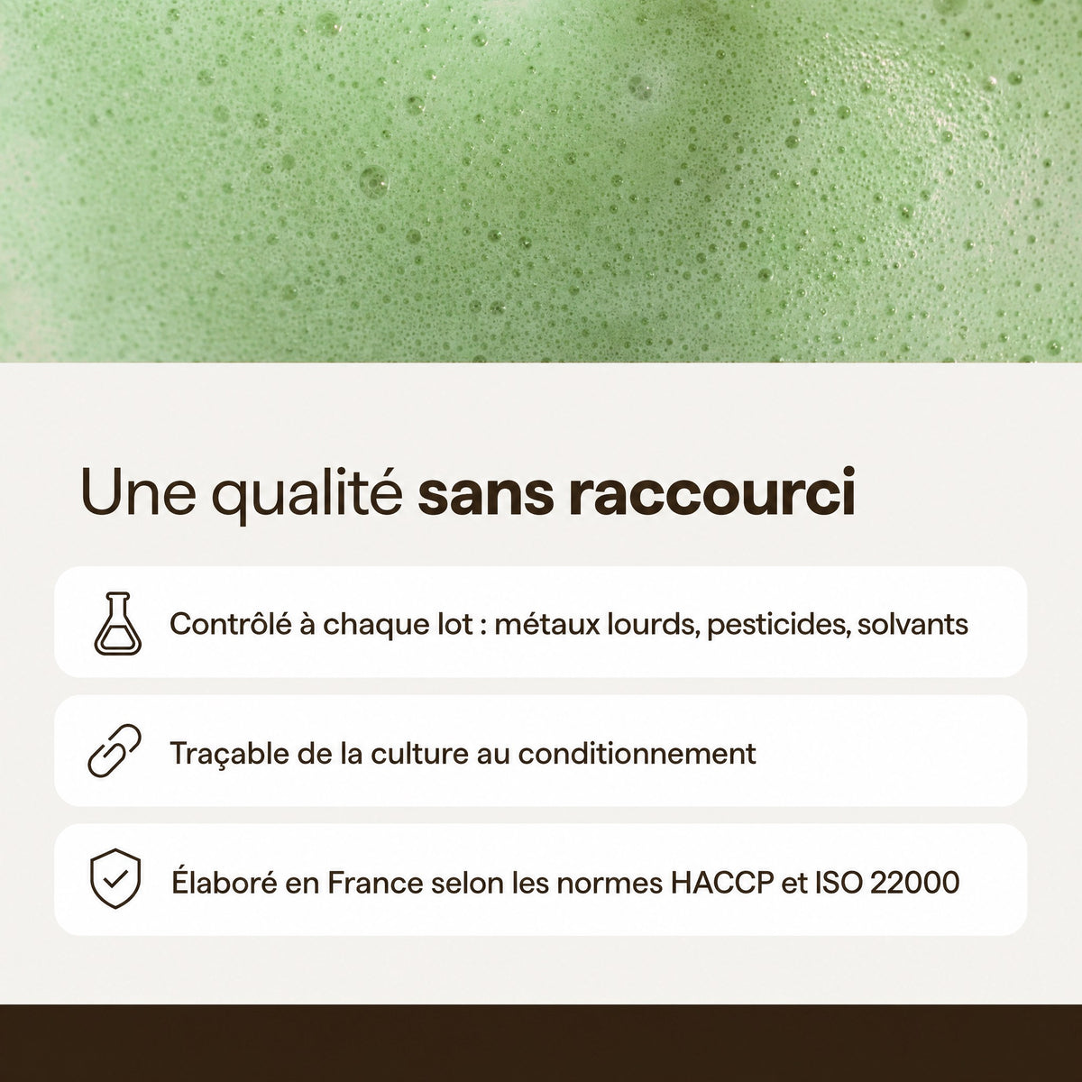 Qualité Mushee : contrôles à chaque lot, traçabilité, normes HACCP et ISO 22000